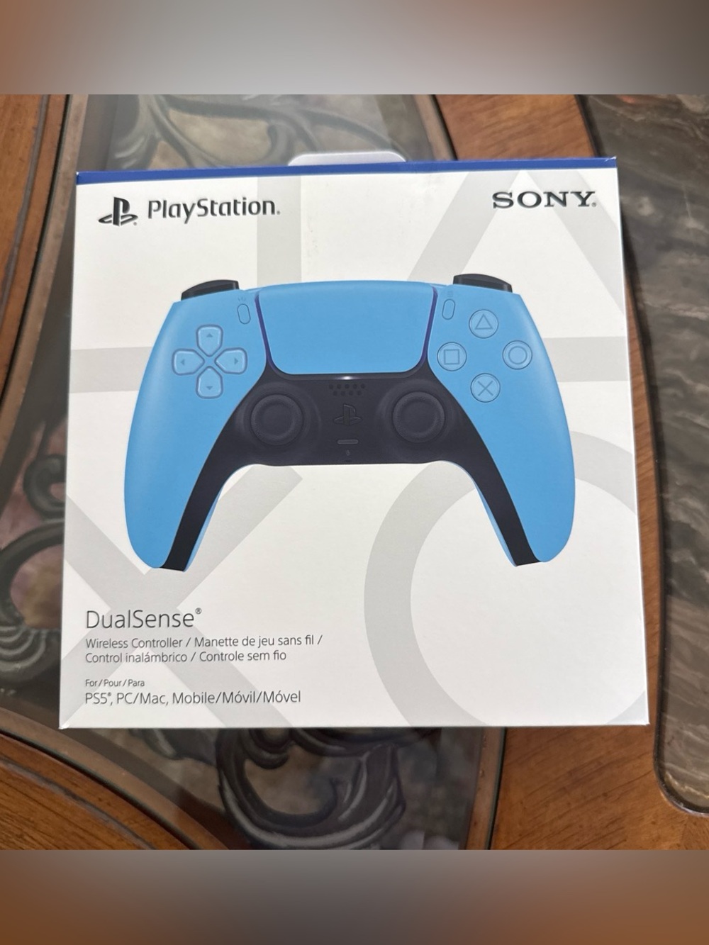 Sony DualSense Wireless Controller in Light Blue and Black